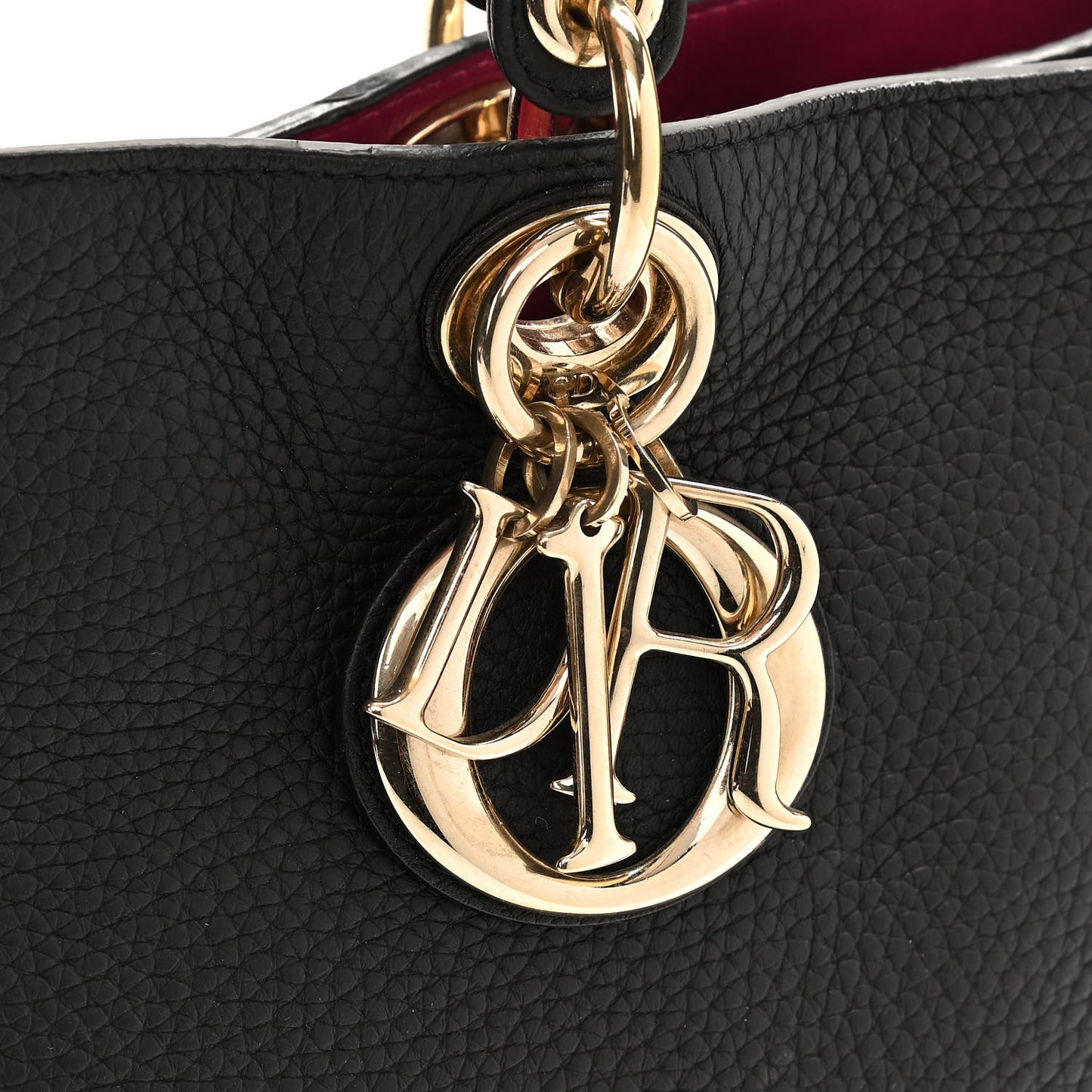 Bullcalf Large Diorissimo Tote Black Rose Indien