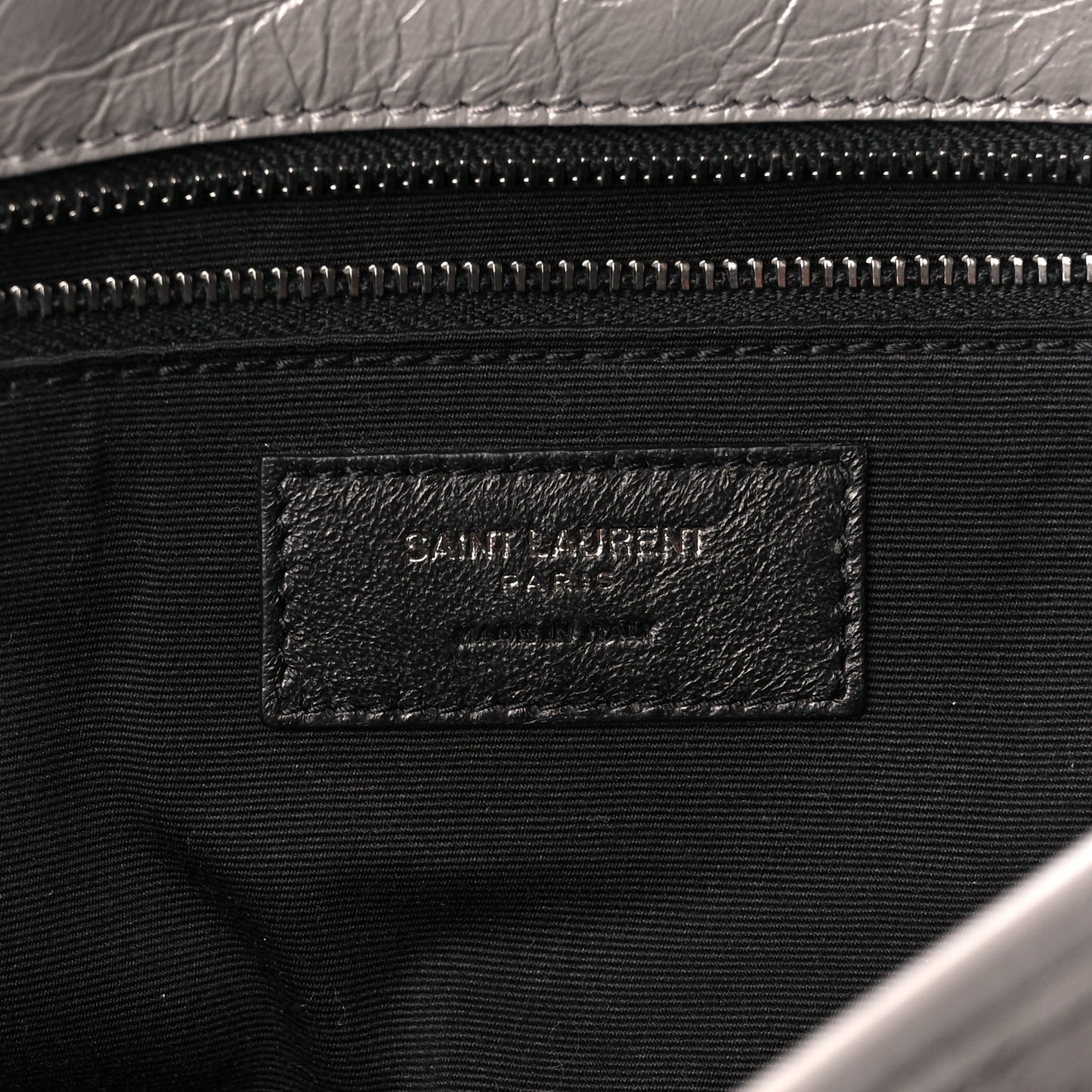 Crinkled Calfskin Matelasse Monogram Large Niki Chain Satchel Storm