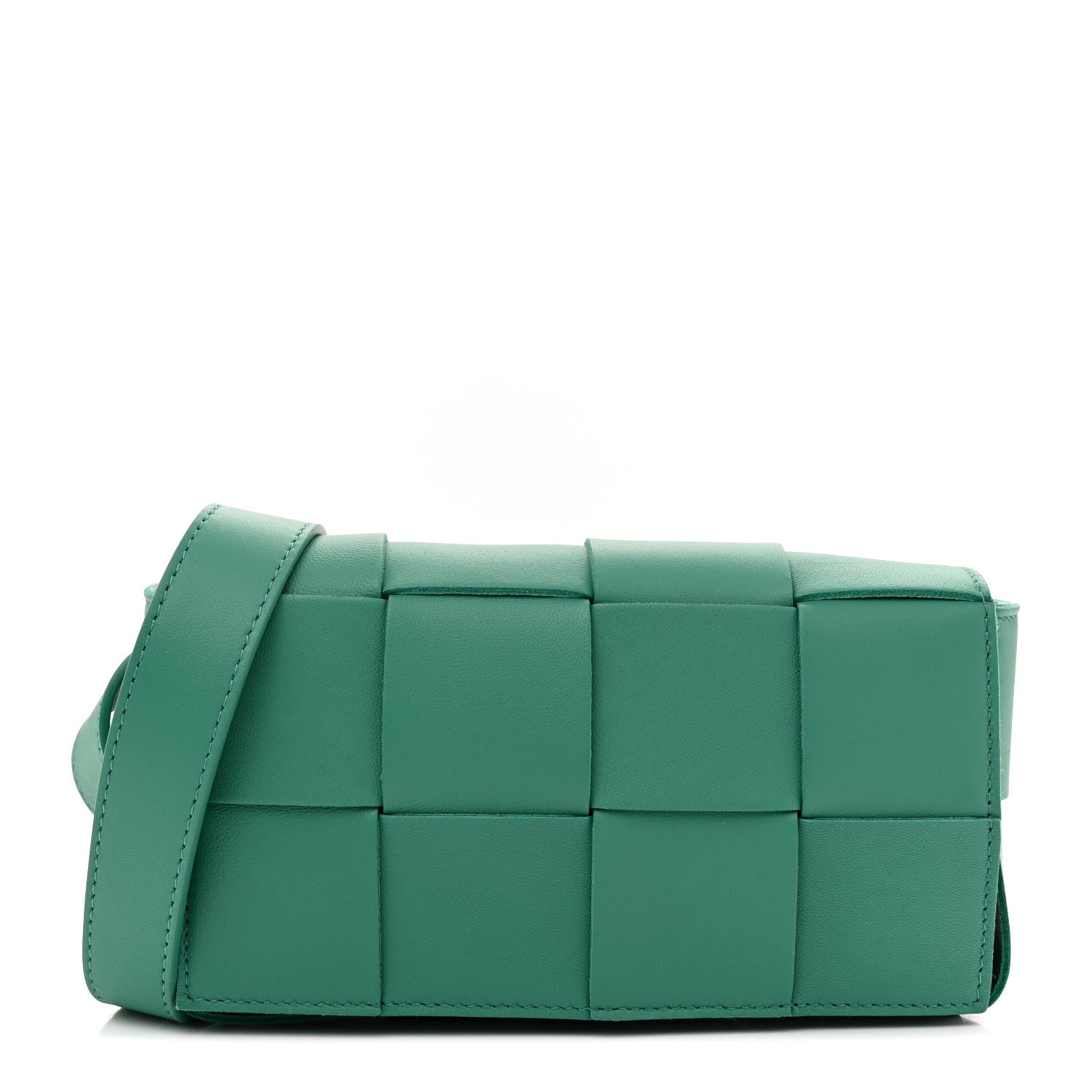 Bottega Veneta Nappa Maxi Intreccio The Belt Cassette Bag Mermaid 1 of 10