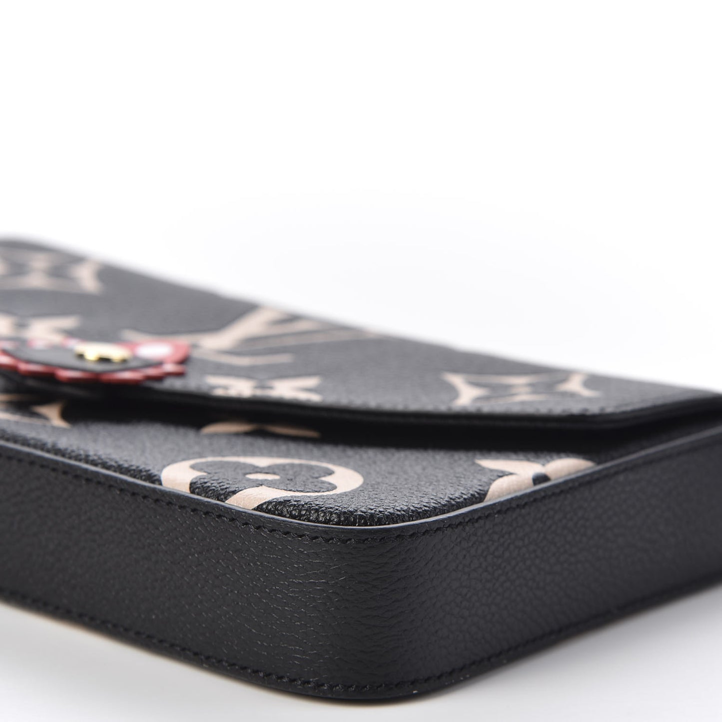 Empreinte Monogram Giant Crafty Pochette Felicie Black Creme