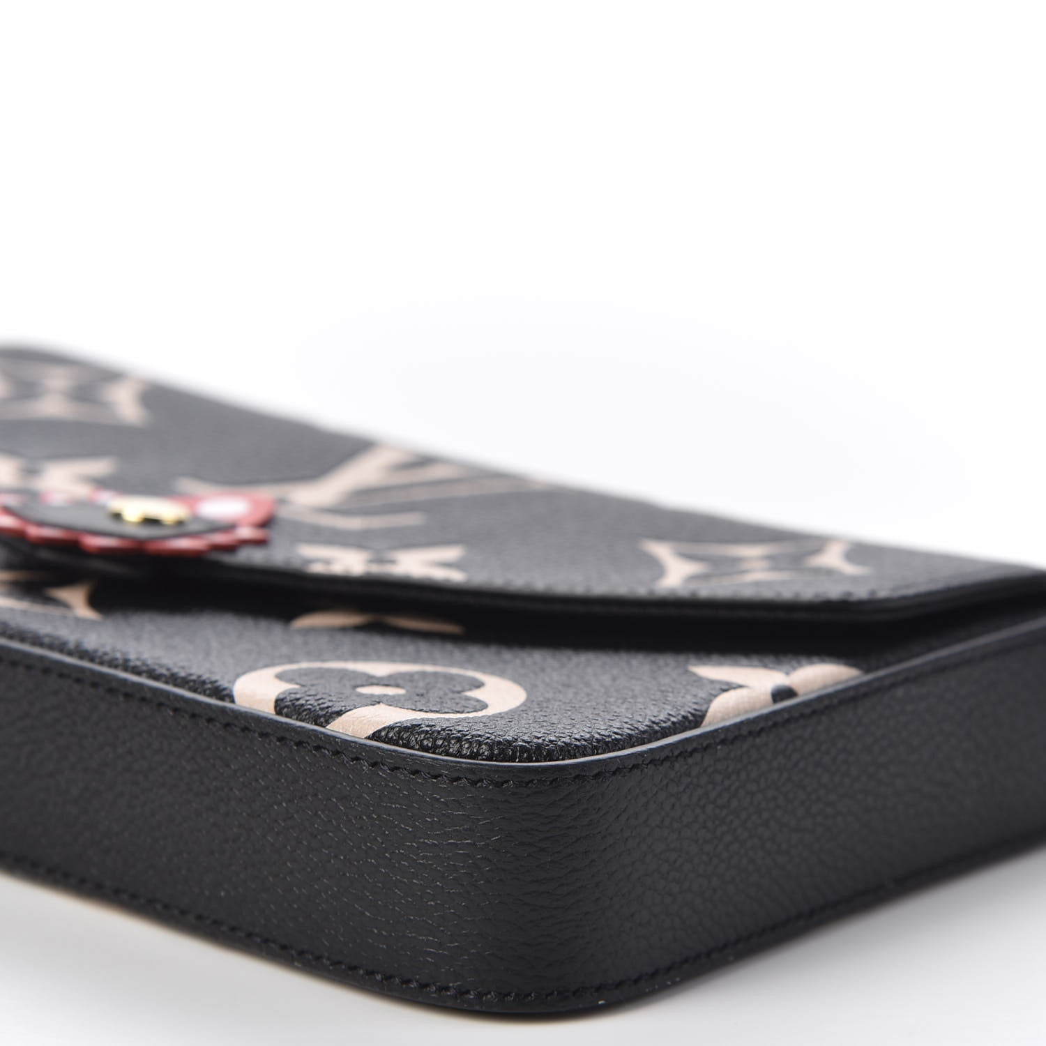 Louis Vuitton Empreinte Monogram Giant Crafty Pochette Felicie Black Creme 6 of 10