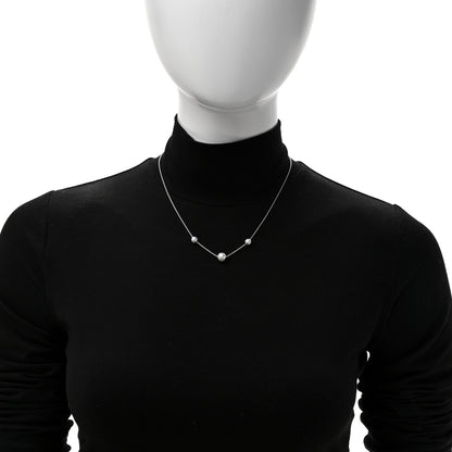 Mikimoto 18K White Gold Akoya Cultured Pearl 5.5-7.5m Pearls in Motion Necklace 2 of 7