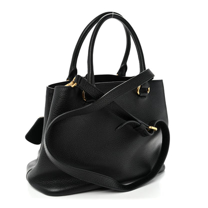 Prada Vitello Phenix Top Handle Bag Black 3 of 10