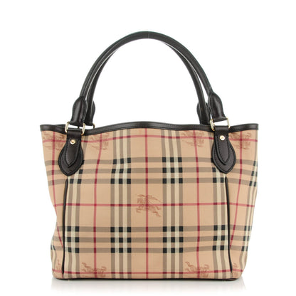 Burberry Haymarket Check Medium Tote Chocolate 1 of 9