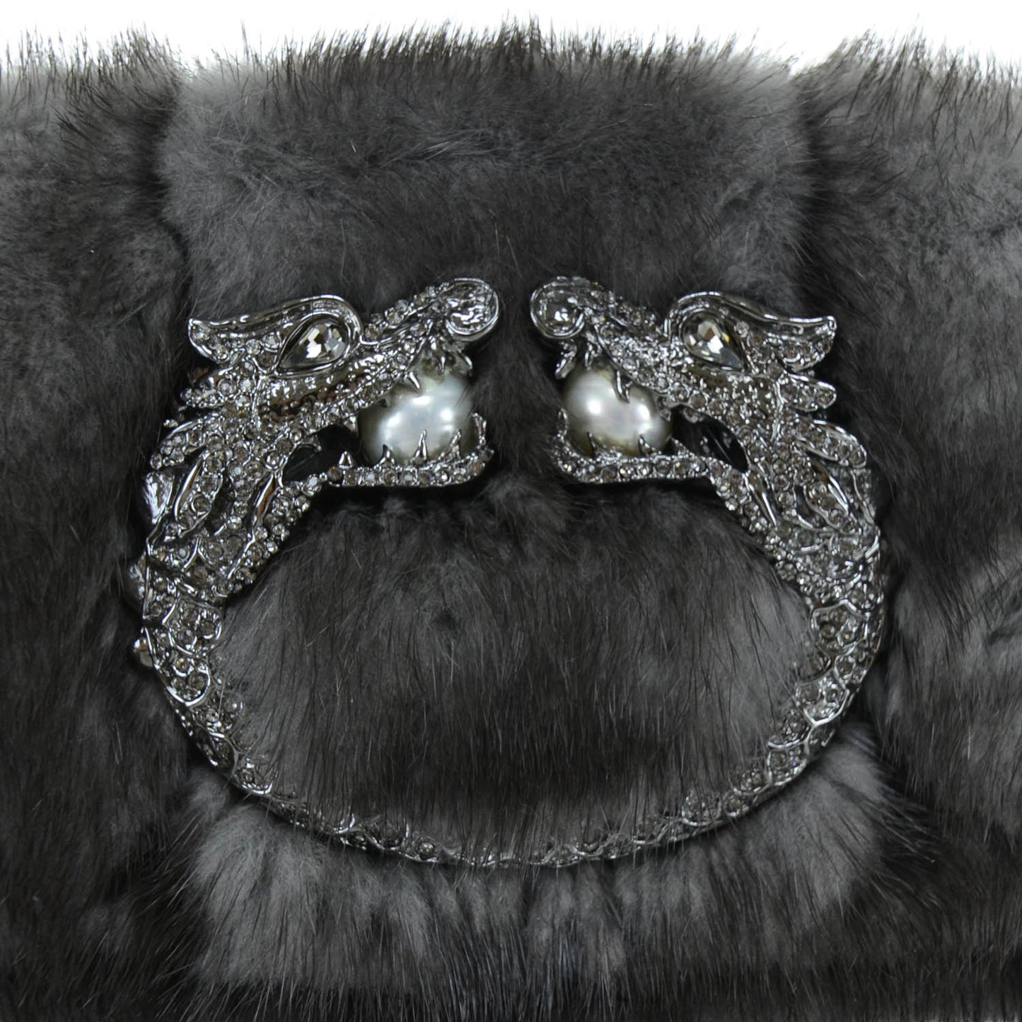 Fox Fur Tom Ford Jeweled Dragon Evening Bag