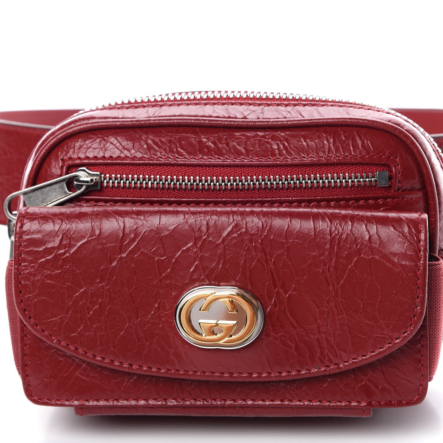 Fluffy Calfskin Mini Morpheus Belt Bag 70 28 Red