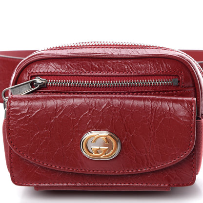 Gucci Fluffy Calfskin Mini Morpheus Belt Bag 70 28 Red 8 of 8