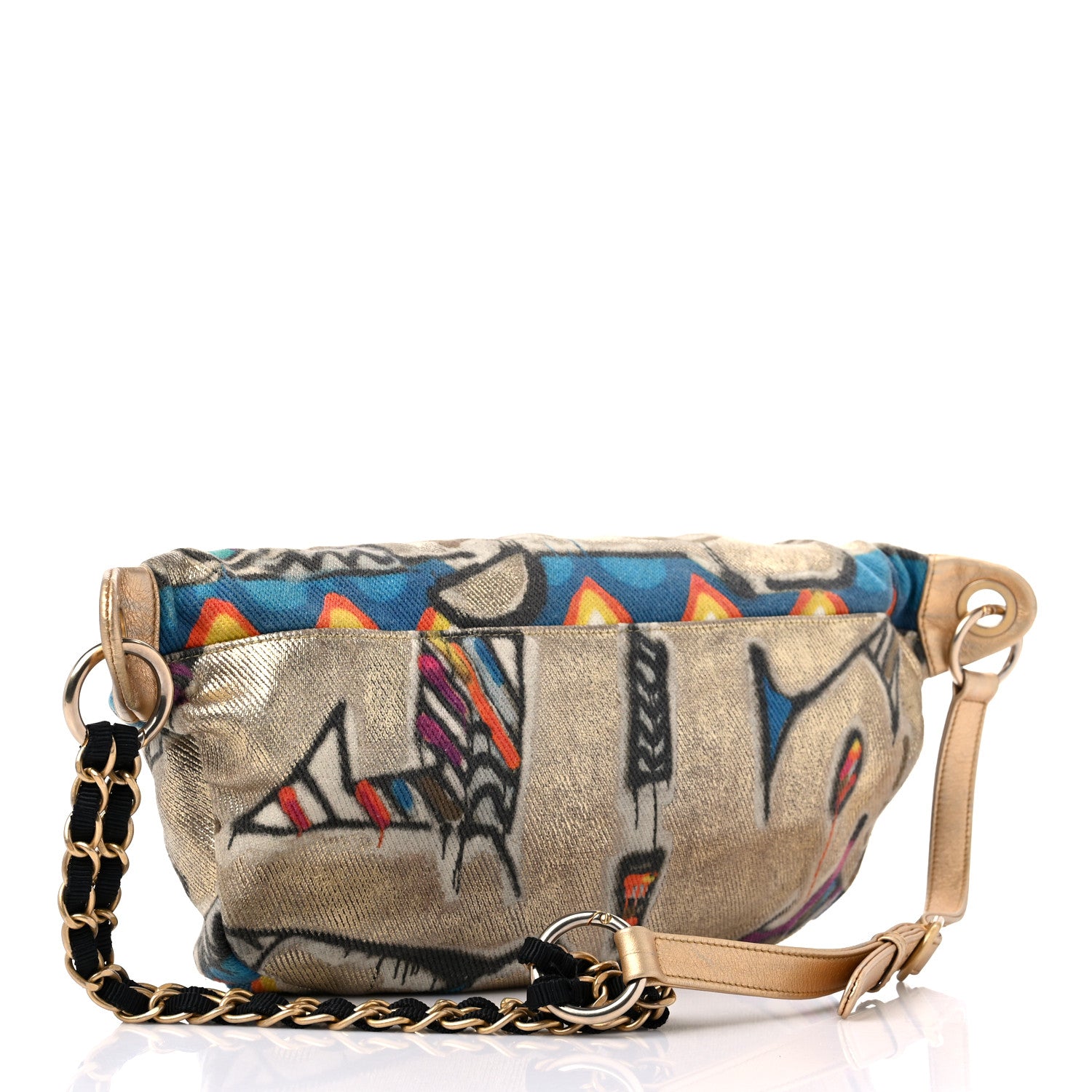 Chanel Graffiti Printed Canvas Street Spirit Waist Belt Bag Multicolor 3 of 15