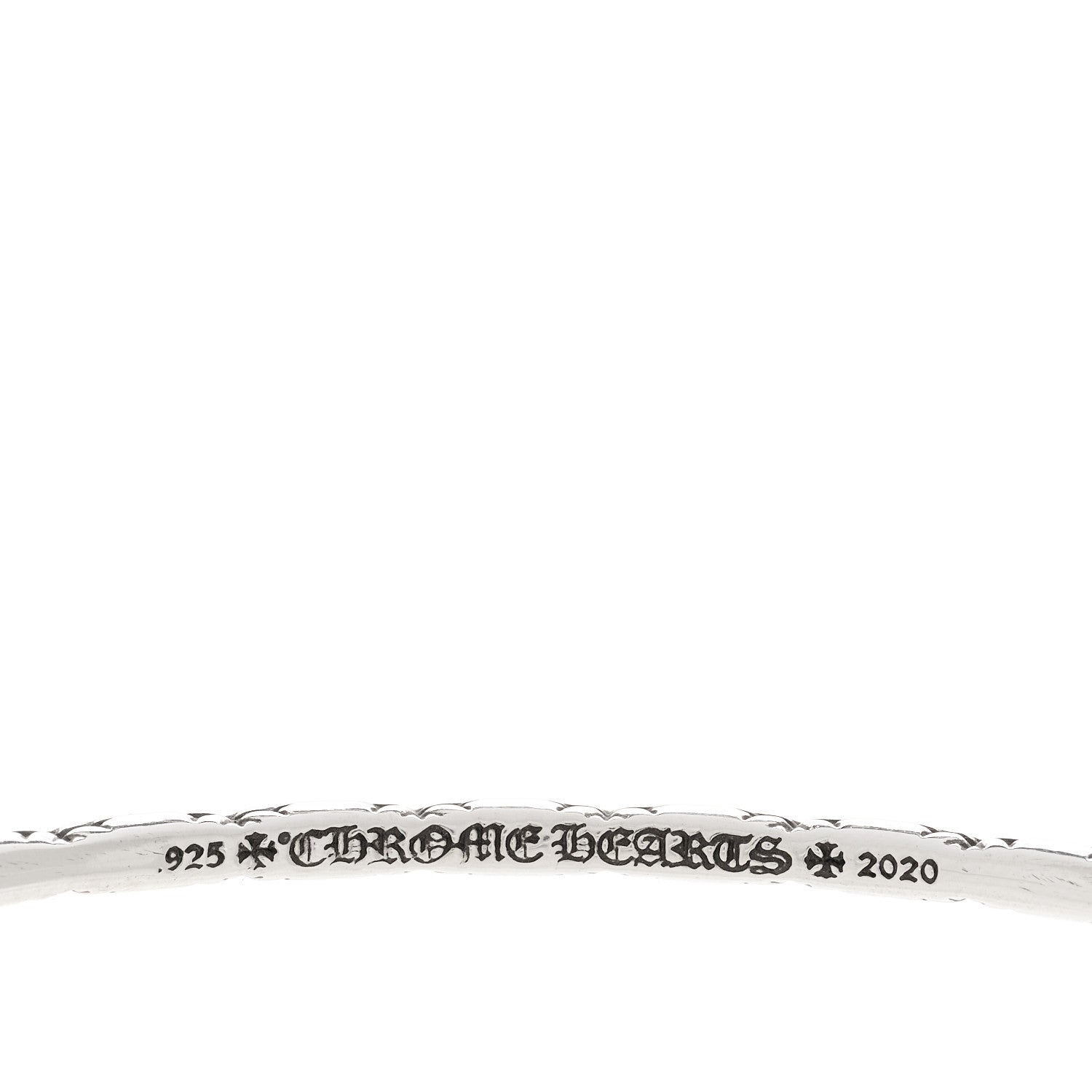 Chrome Hearts Sterling Silver Tiny Cross Hoop Single Earring 4 of 4