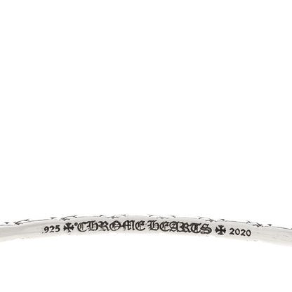 Chrome Hearts Sterling Silver Tiny Cross Hoop Single Earring 4 of 4