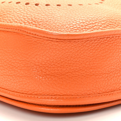 Hermes Taurillon Clemence Evelyne III PM Orange 8 of 8