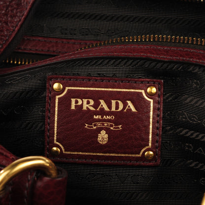Prada Vitello Daino Hobo Rubino 6 of 9