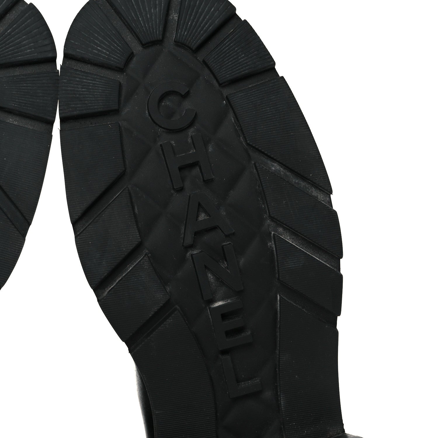 Chanel Calfskin Knit CC Short Boots 38 Black 8 of 10