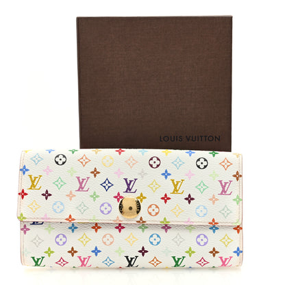 Louis Vuitton Monogram Multicolor Sarah Wallet White Grenade 7 of 7