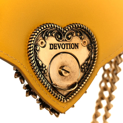 Dolce & Gabbana Smooth Calfskin Devotion Envelope Phone Bag Senape 6 of 10