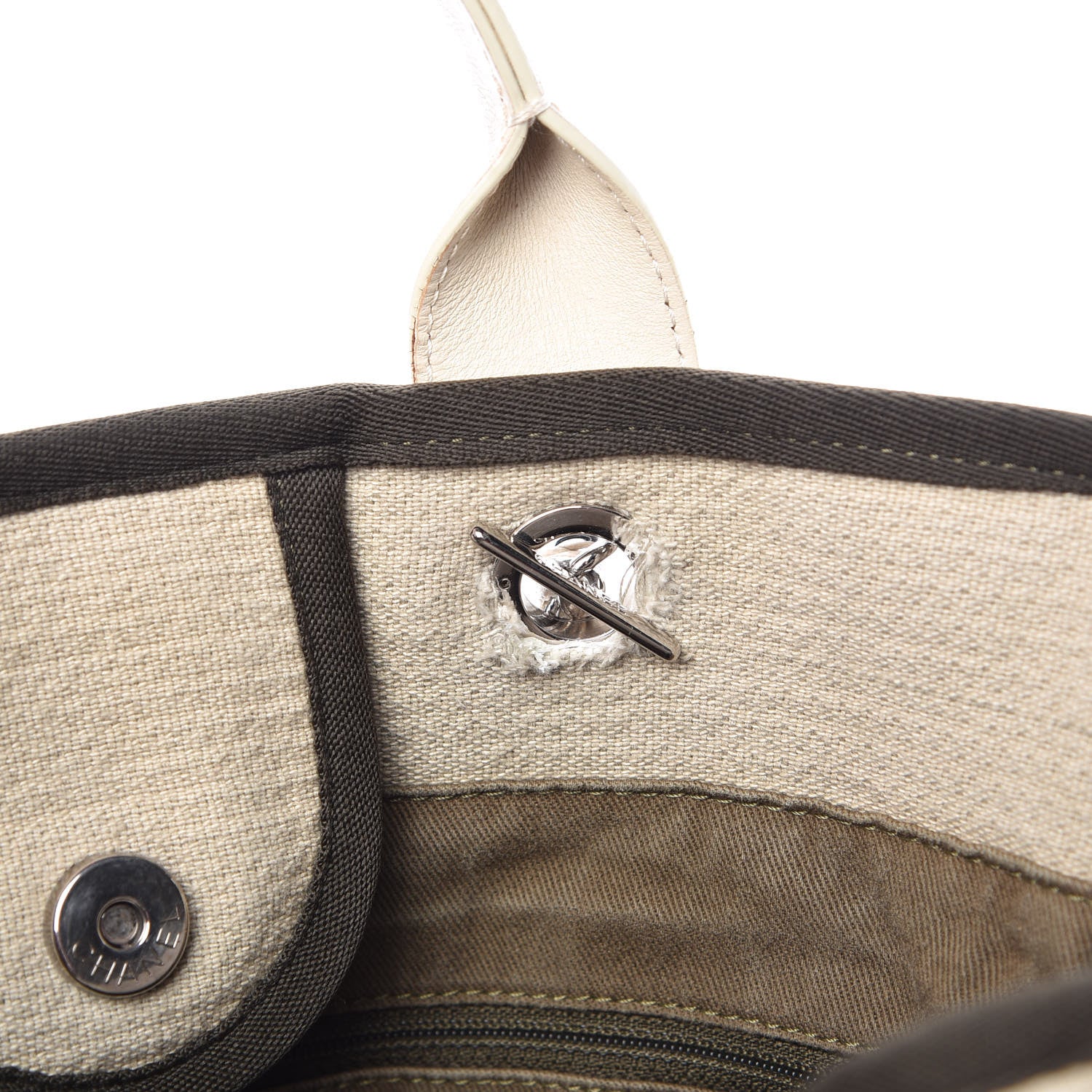 Chanel Canvas Medium Deauville Tote Beige 13 of 21