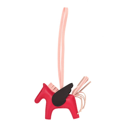 Hermes Milo Lambskin Grigri Rodeo Pegase Horse Bag Charm PM Framboise Rose Sakura Rouge Sellier 1 of 4