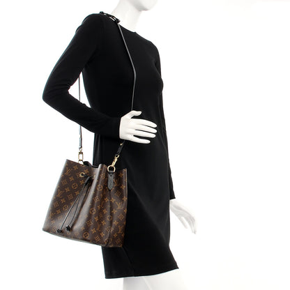 Louis Vuitton Monogram Neonoe MM Black 2 of 4