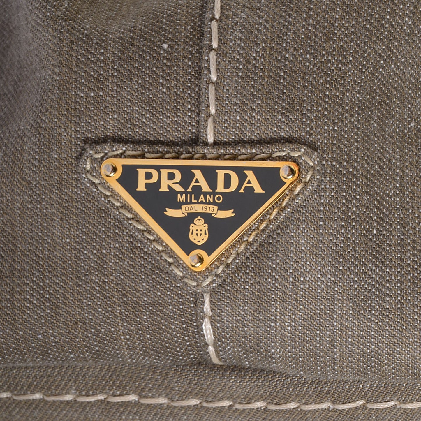 Denim Logo Tote Militare