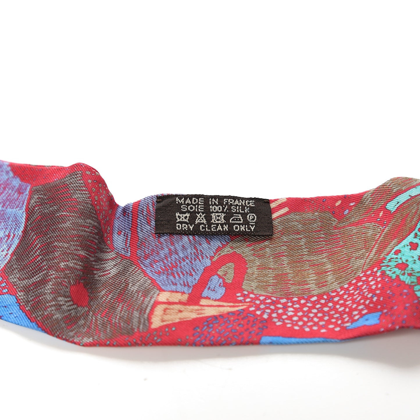 Silk Chacun Fait Son Nid Twilly Rouge Bleu Violet