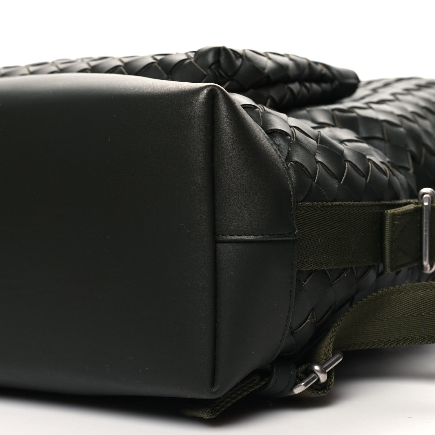 Bottega Veneta Calfskin Intrecciato Hydrology Backpack Camping Green 9 of 9