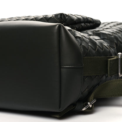 Bottega Veneta Calfskin Intrecciato Hydrology Backpack Camping Green 9 of 9