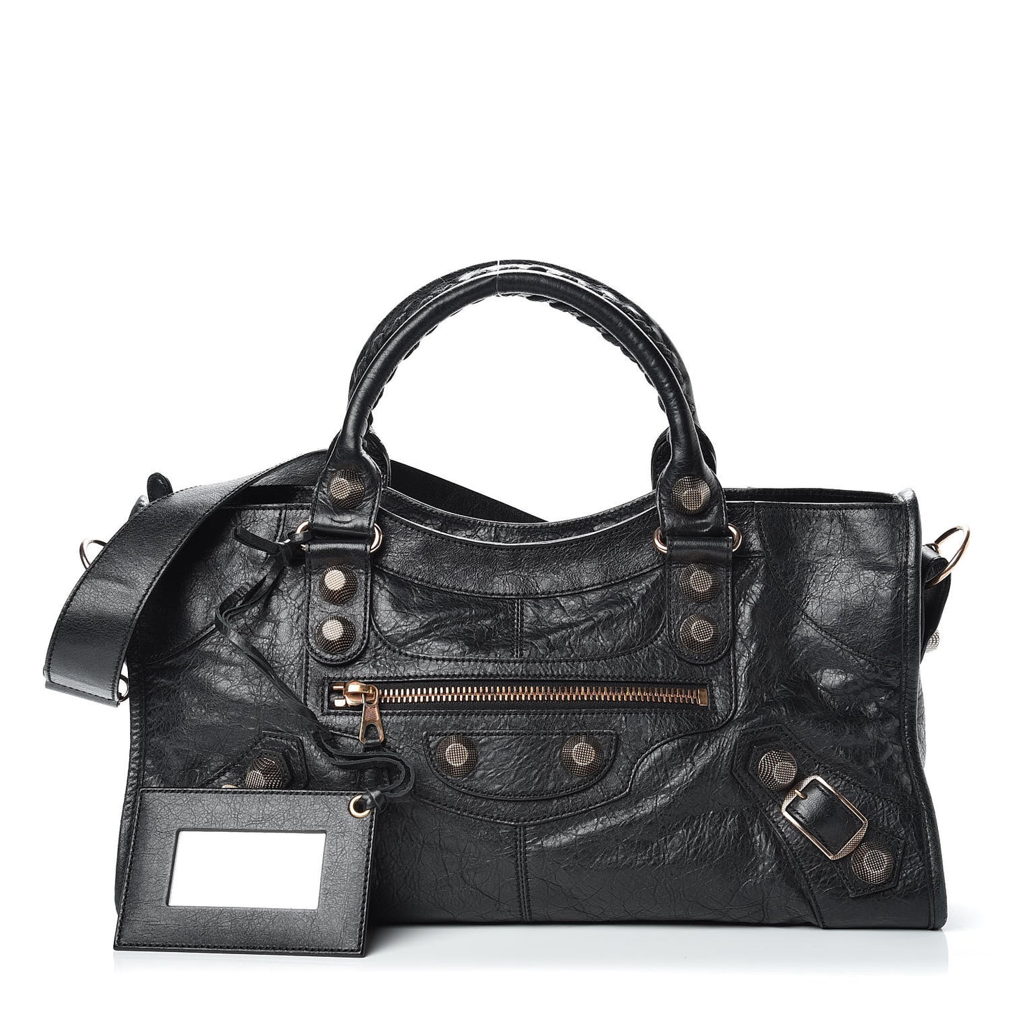 Agneau Giant 21 Rose Gold Hardware Part Time Black