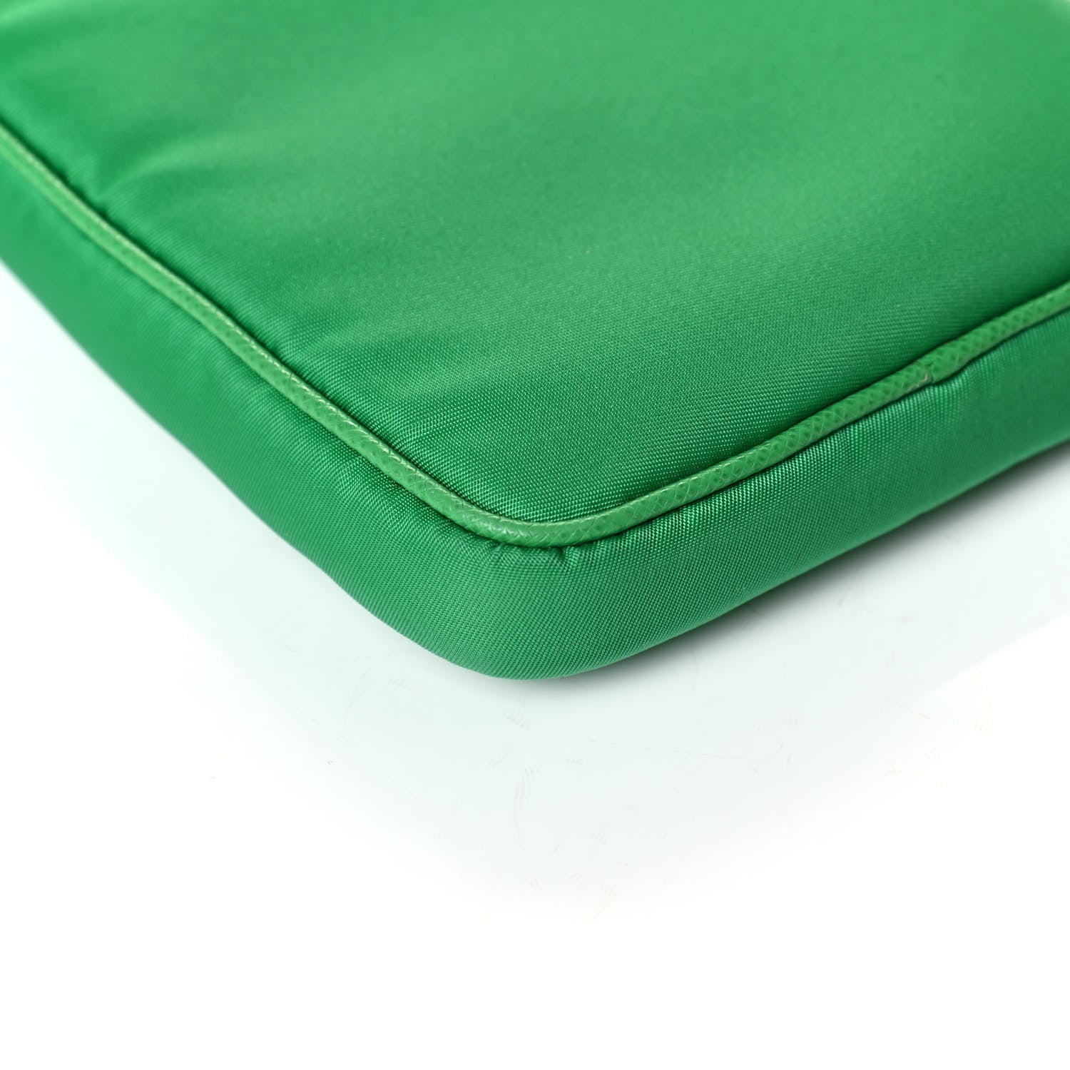 Prada Tessuto Nylon Phone Case Crossbody Bag Menta 5 of 6