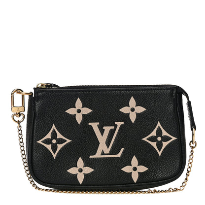 Louis Vuitton Empreinte Monogram Giant Mini Pochette Accessories Black 1 of 10