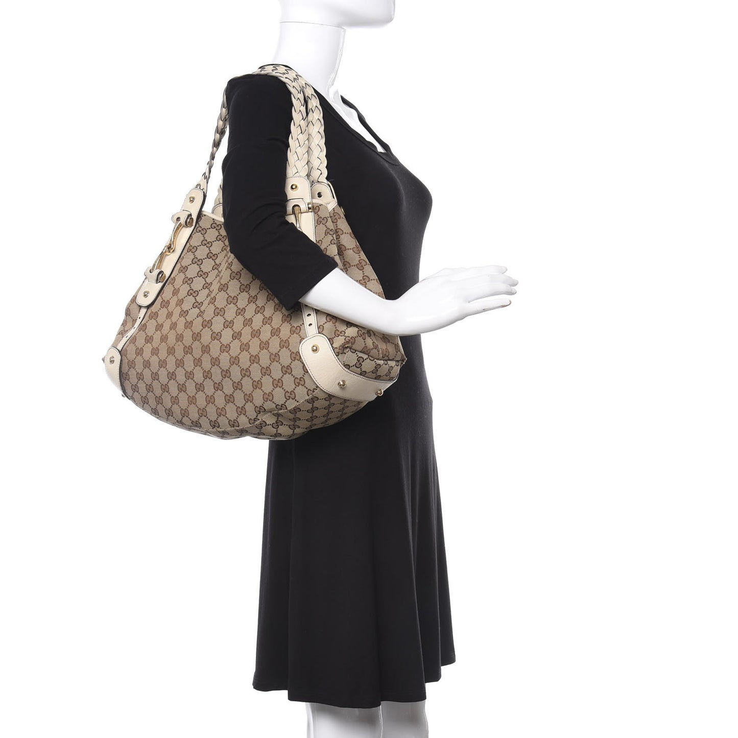 Monogram Medium Pelham Shoulder Bag Off White