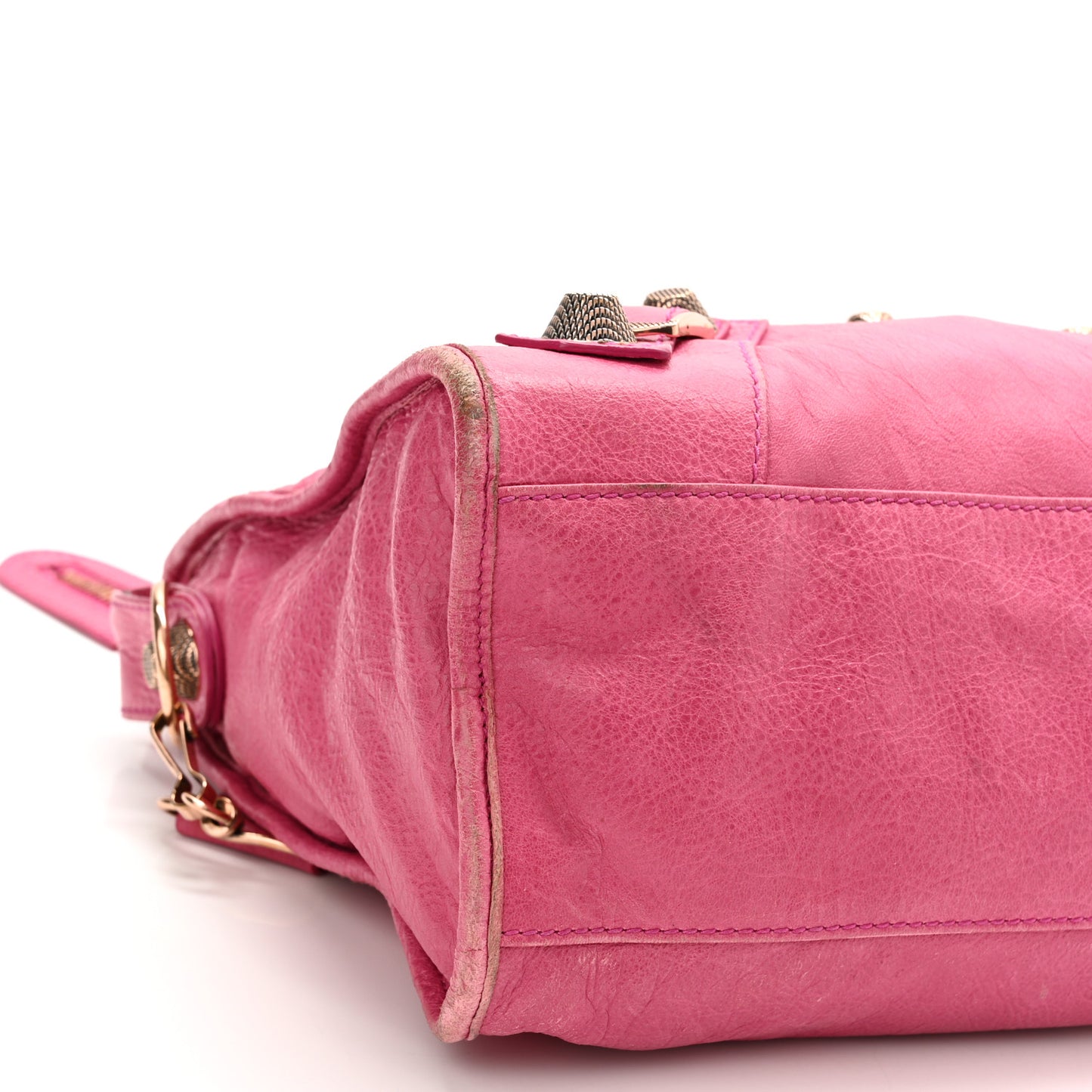 Agneau Giant 21 Rose Gold Hardware City Cyclamen Fucsia