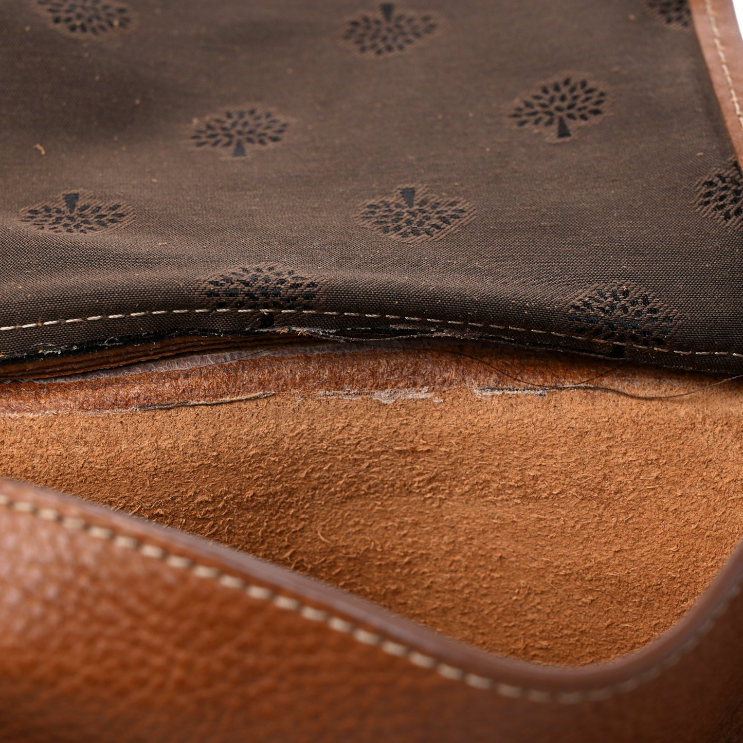 Natural Calfskin Small Lily Flap Oak