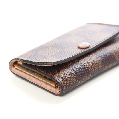 Louis Vuitton Damier Ebene Multicles 6 Key Holder Rose Ballerine 7 of 9