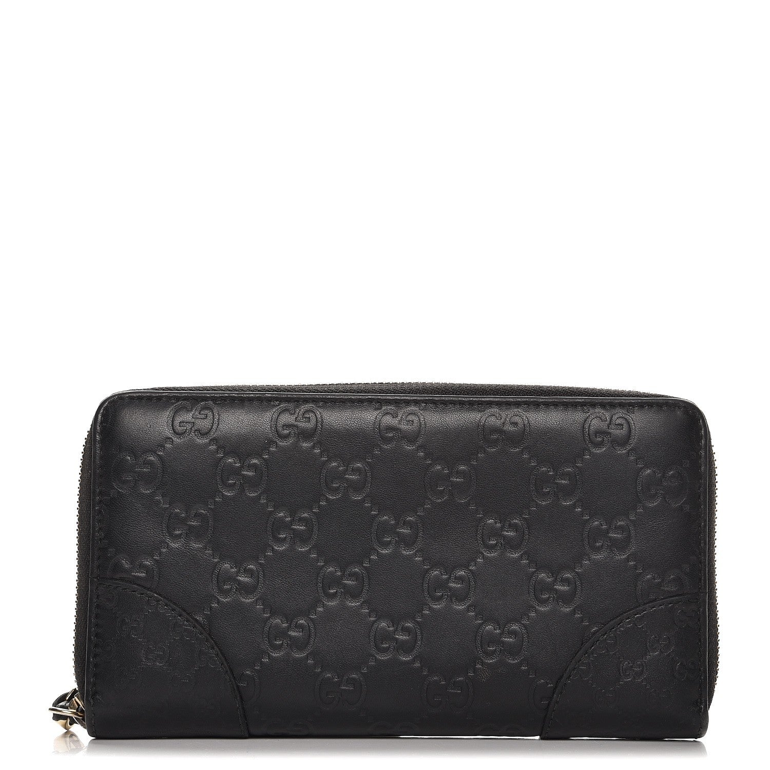 Gucci Guccissima Signature Microguccissima Bree Zip Around Wallet Black 1 of 7