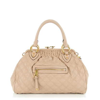 Marc Jacobs Lacquered Goatskin Quilted Stam Beige 1 of 7