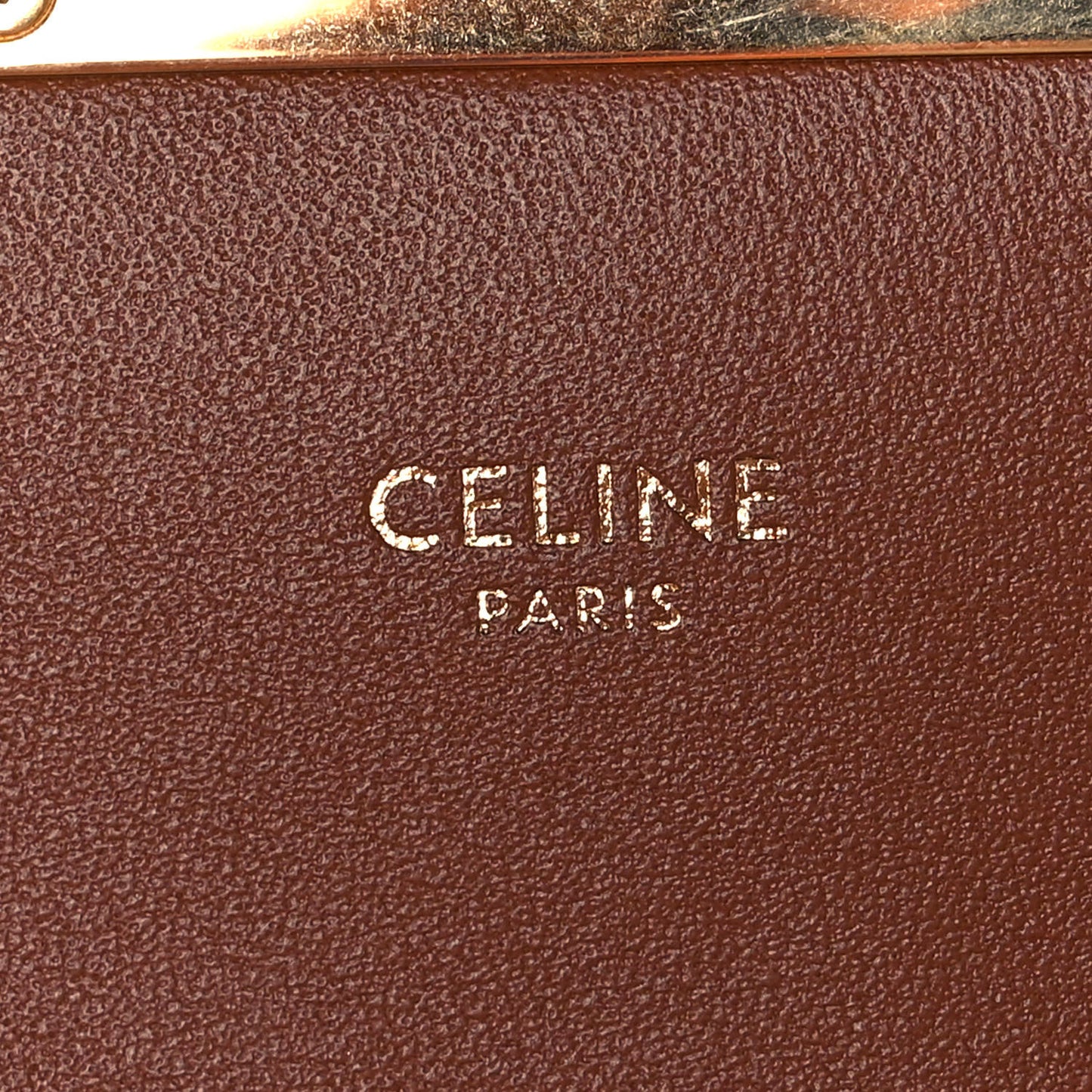 Canvas Calfskin Triomphe Shoulder Bag Tan