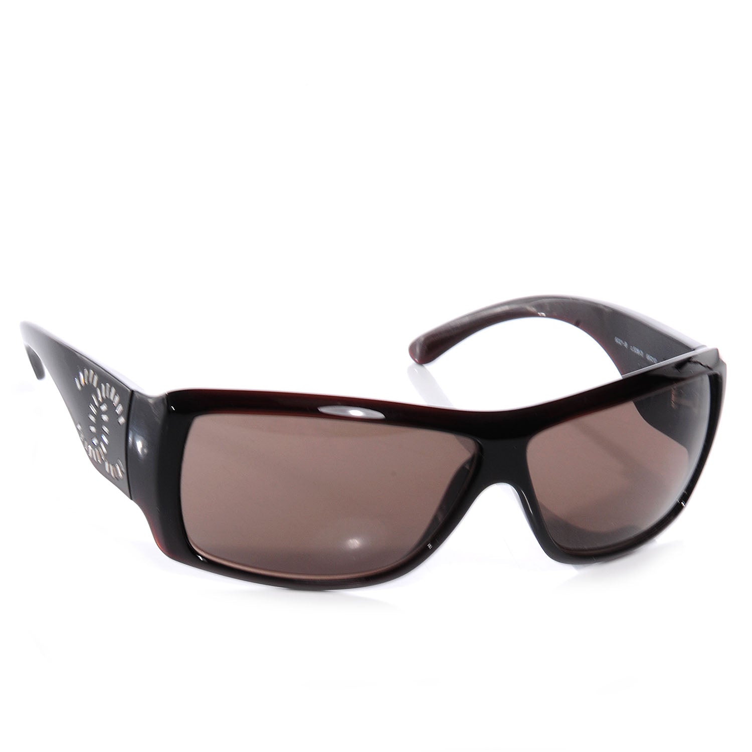 Chanel Crystal Baguette CC Sunglasses 6021-B Brown 3 of 5