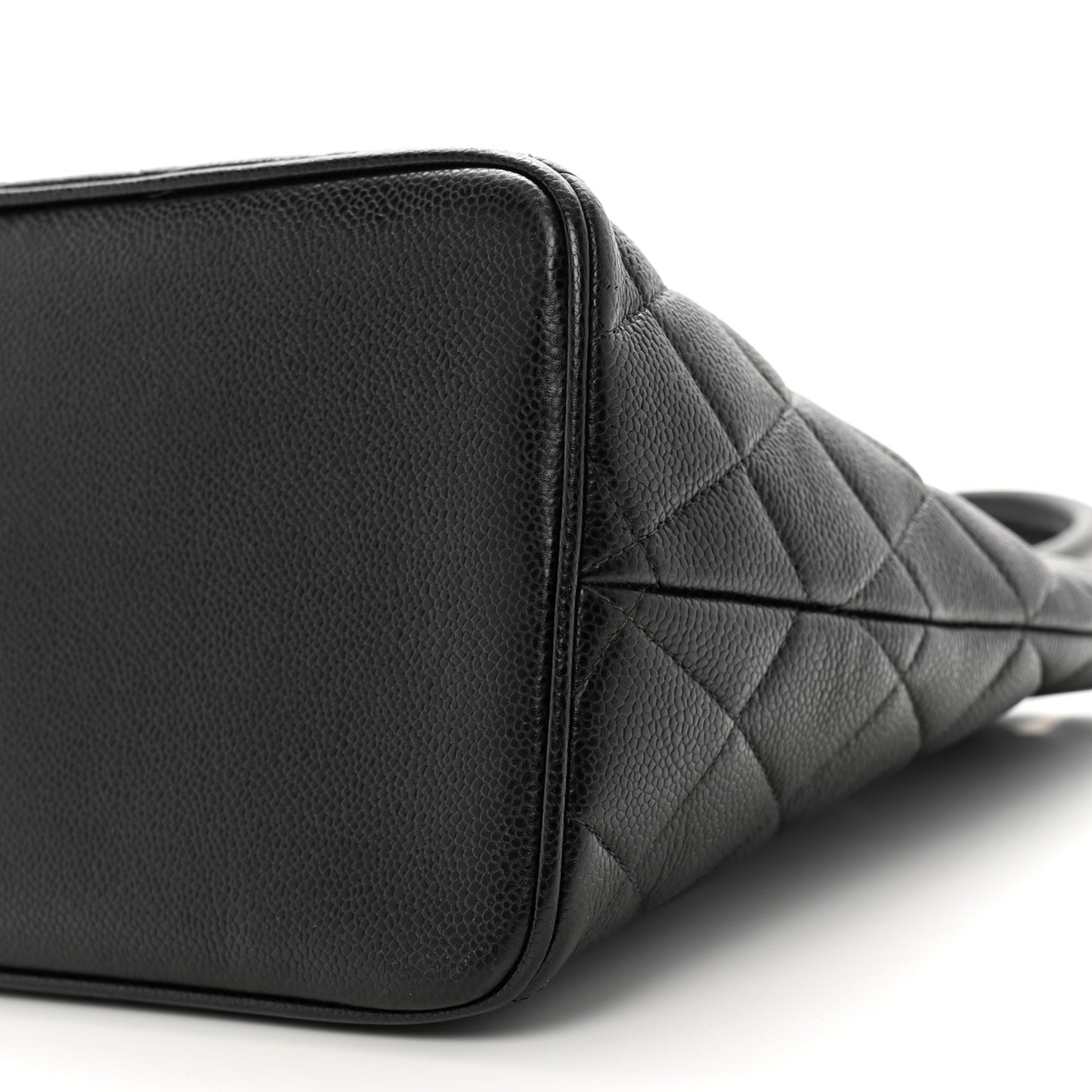 Caviar Quilted Medallion Tote Black