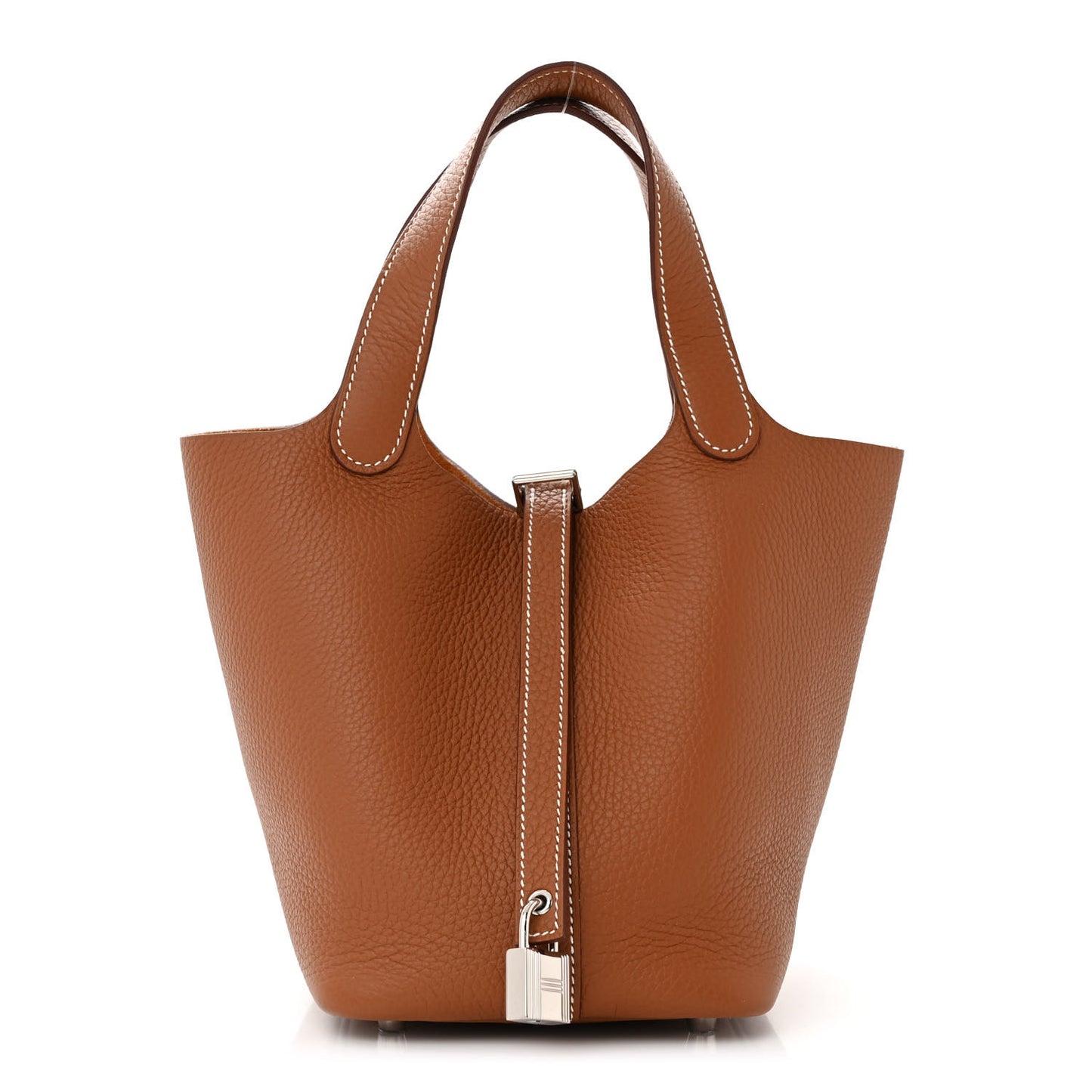 Taurillon Clemence Picotin Lock 18 PM Gold