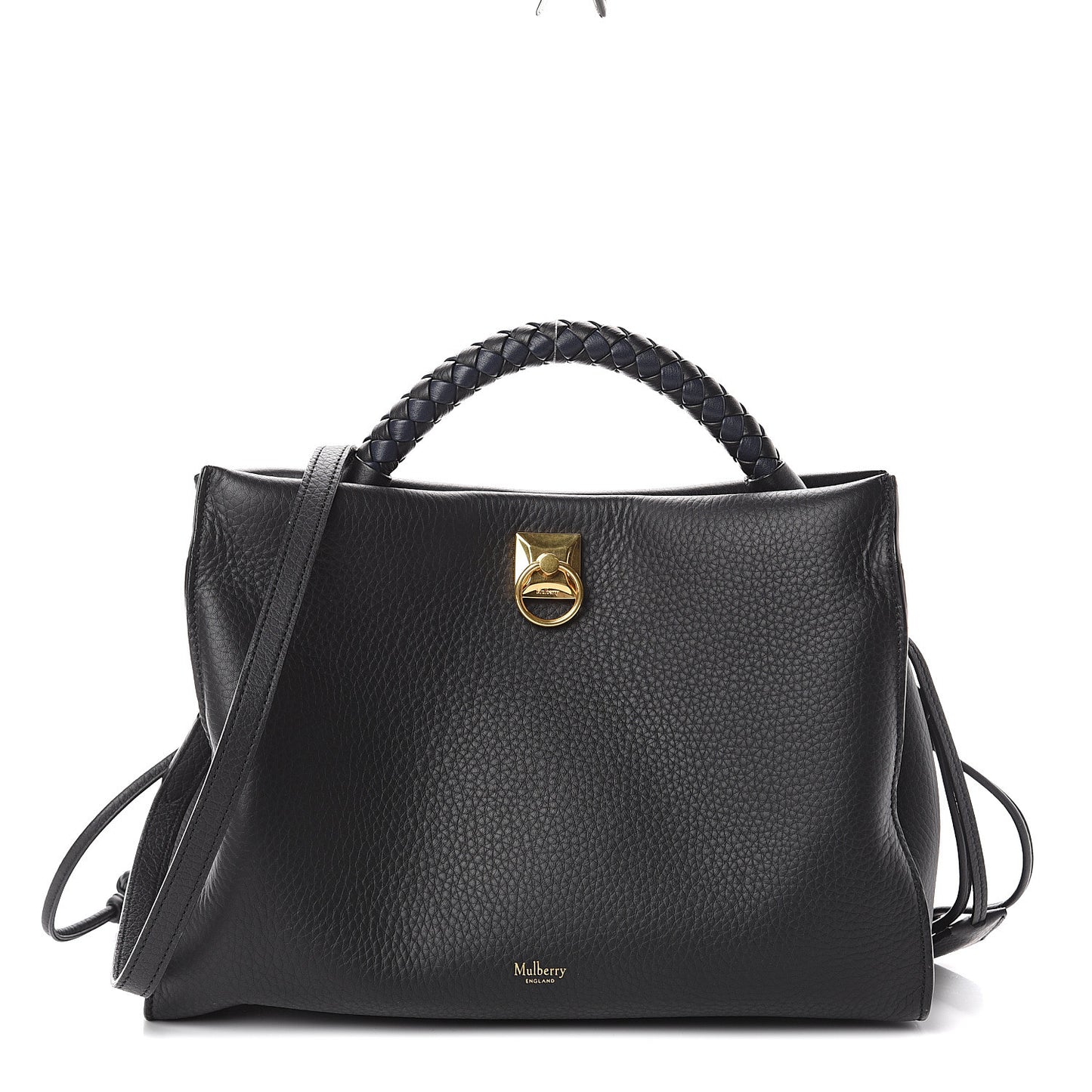Heavy Grain Iris Tote Midnight Black