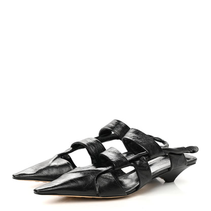 Bottega Veneta Shiny Light Nappa The Point Pumps 38.5 Black 3 of 8
