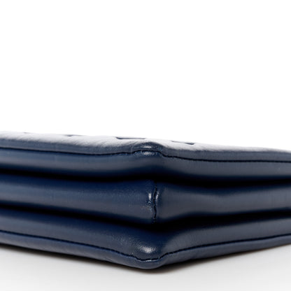 Louis Vuitton Lambskin Embossed Monogram Coussin PM Navy 9 of 9