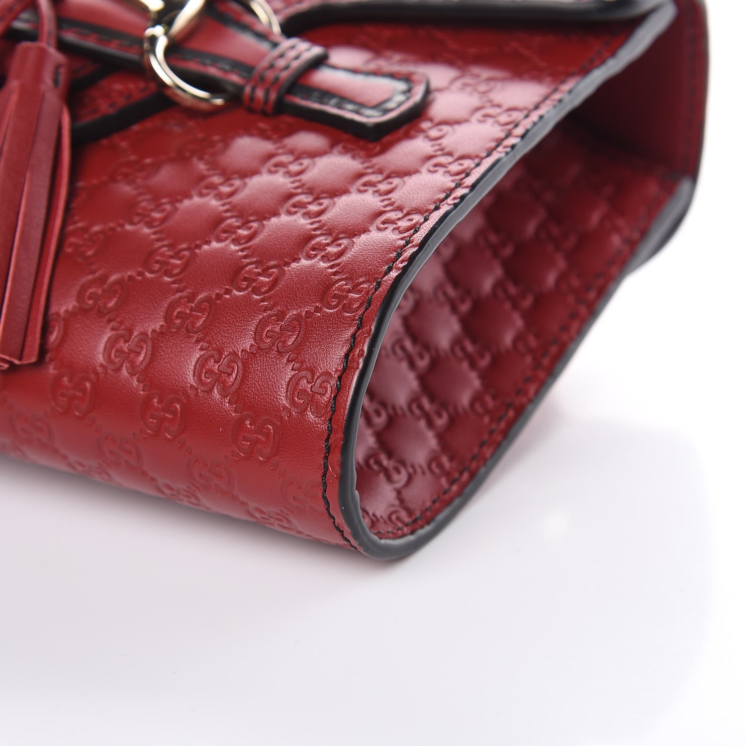 Gucci Soft Microguccissima Mini Emily Chain Shoulder Bag Rosso 11 of 11
