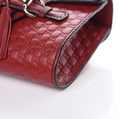 Gucci Soft Microguccissima Mini Emily Chain Shoulder Bag Rosso 11 of 11