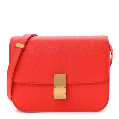 Celine Goatskin Medium Classic Box Flap Bag Alizarin 1 of 11