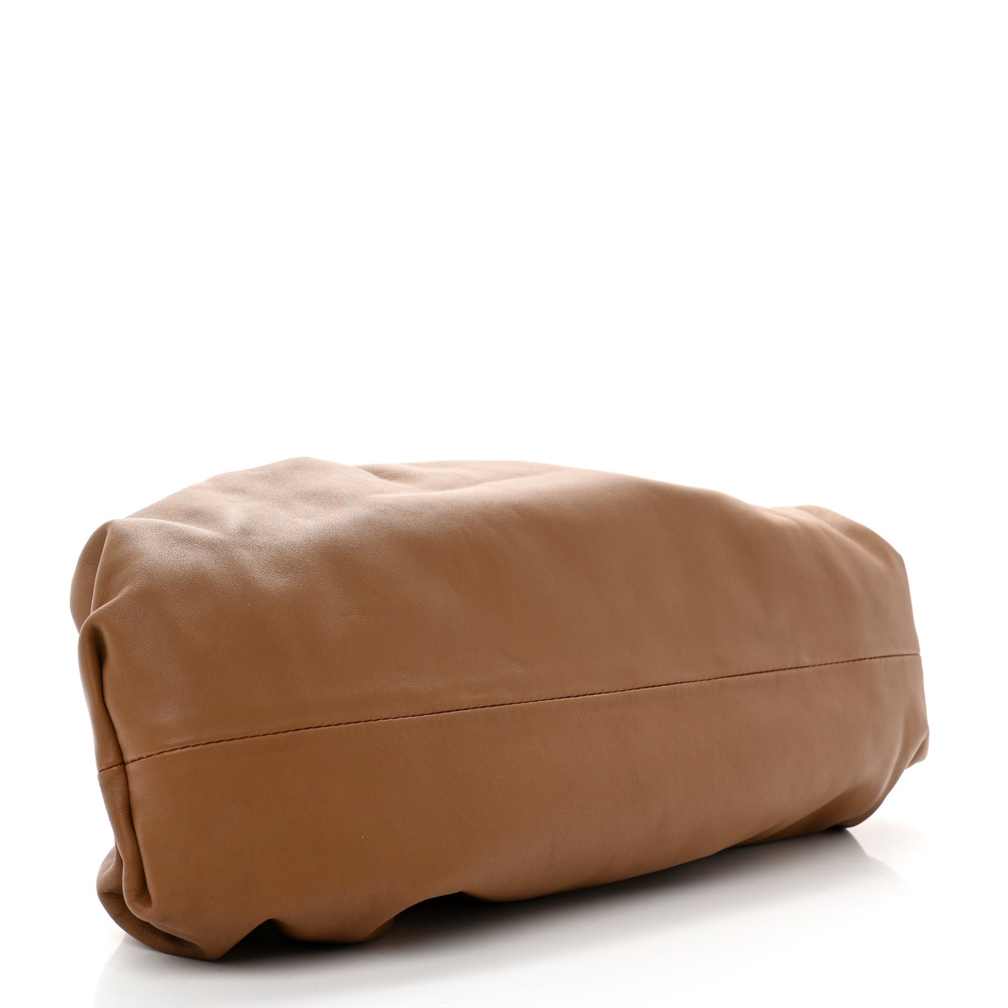 Smooth Butter Calf The Pouch Oversized Clutch Cammello
