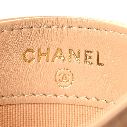 Chanel Caviar Quilted Card Holder Beige 6 of 9