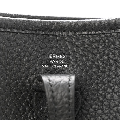 Hermes Taurillon Clemence Evelyne TPM Black 6 of 12