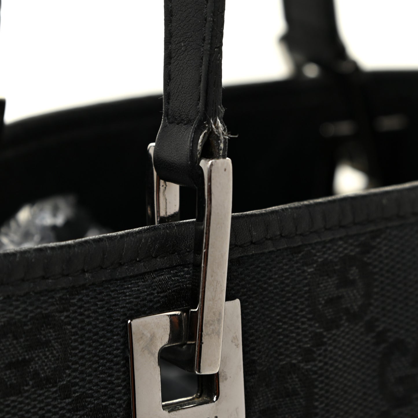 Monogram Small Bucket Tote Black