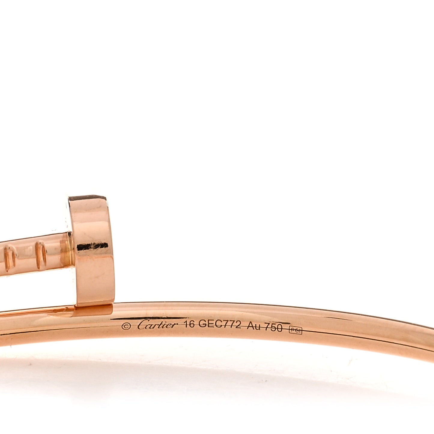 18K Pink Gold Small Juste Un Clou Bracelet 16